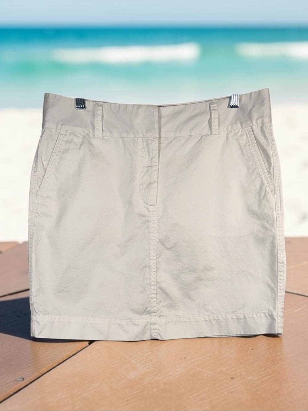 Vineyard Vines White Midi Skirt
